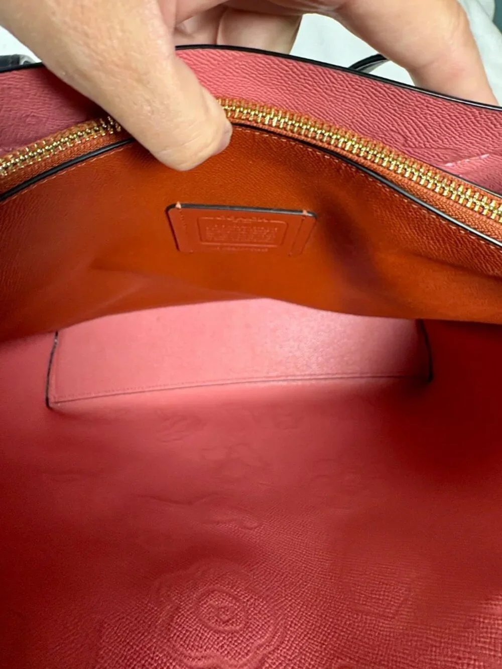 Coach Mollie Tote with Dreamy Land Floral Print and Bunny Lulu Charm - Picture 14 of 16